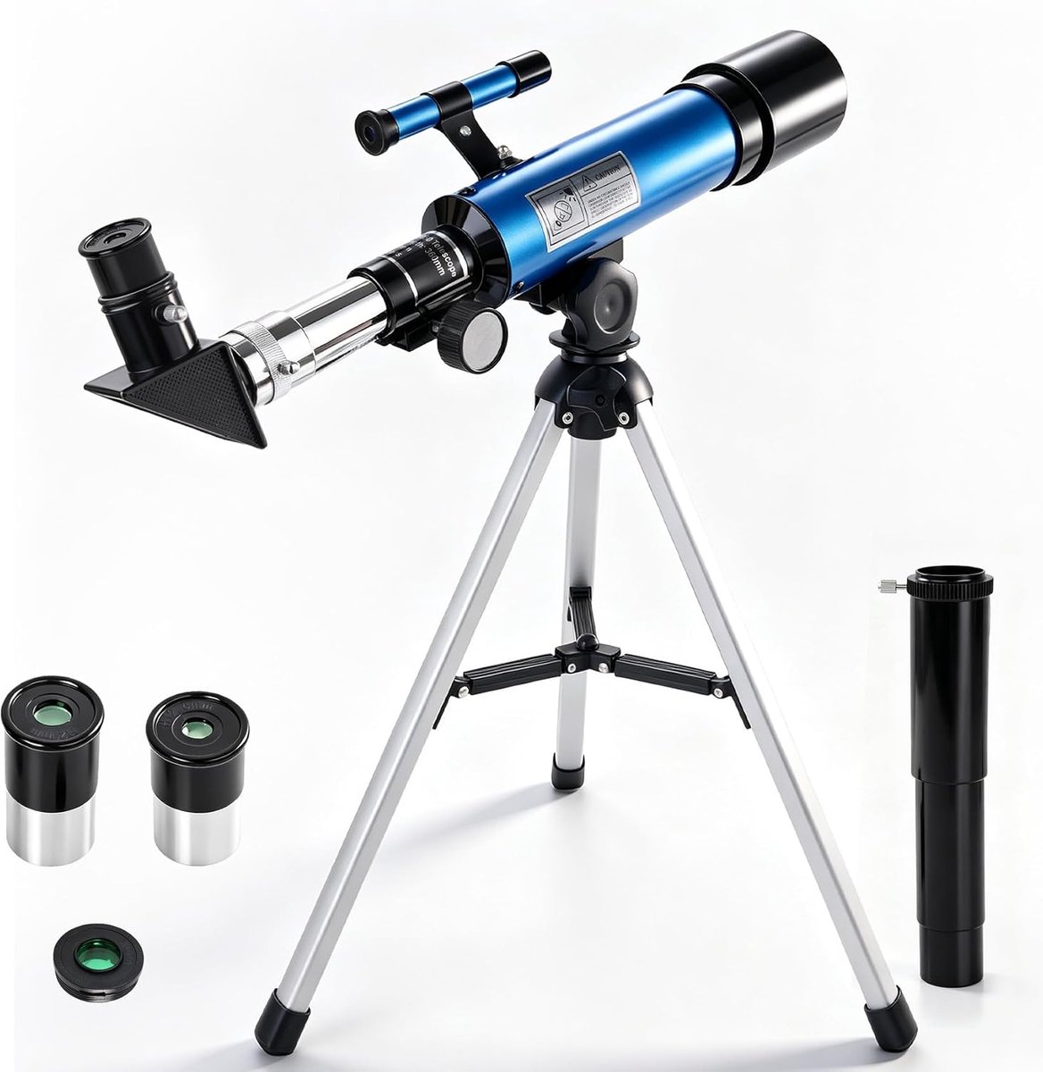 Telescoop voor kinderen 360/50 mm - draagbaar - refractortelescoop - ideaal voor sterrenkijkers - ShopVlot