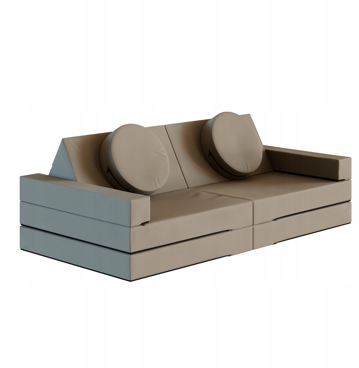 Modulaire kinderbank PLAYBOX 160cm, waterdichte stof, speelgoed