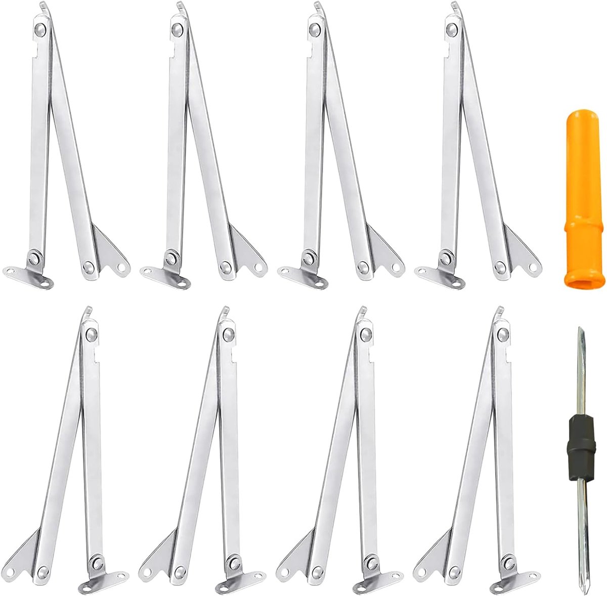 Flap houders 180° - zware kwaliteit met schroevendraaier - verstelbare hoek - perfect voor meubels - ShopVlot