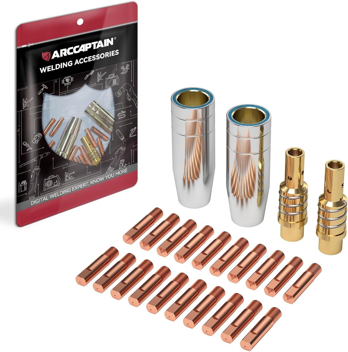 MIG laspistool 0.9mm accessoireset - hoogwaardig koper - duurzame draadvoeding - perfect voor lassen - ShopVlot