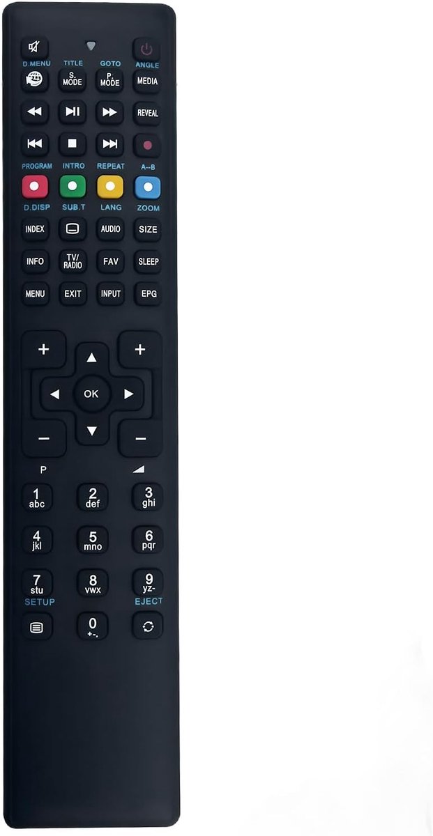 Afstandsbediening vervanging voor Medion TV - RC1255 - geen programmering nodig - direct gebruiksklaar - ShopVlot