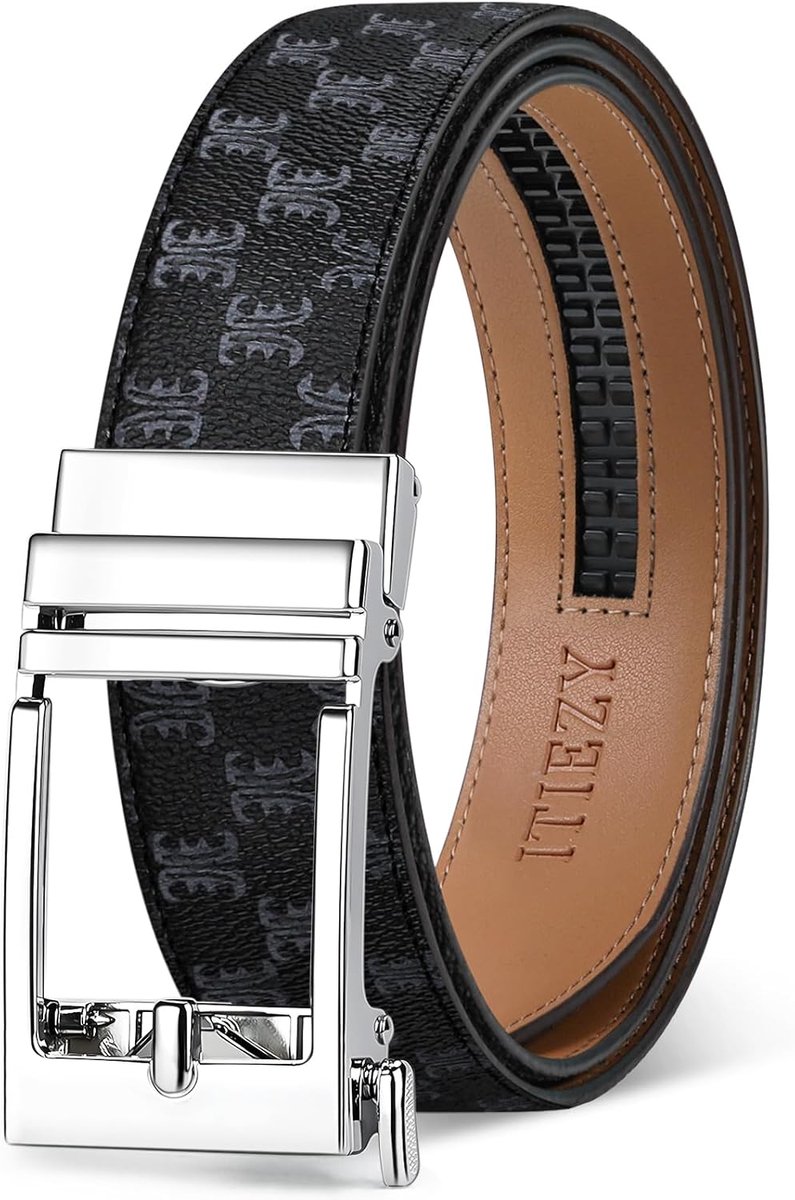 Herenriem 3.5 cm - Leren riem - Ratel sluiting - Perfect voor zakelijk pak - ShopVlot