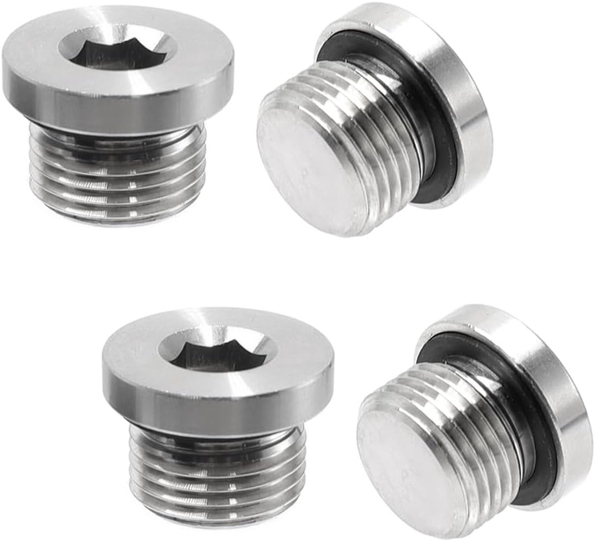 Afsluitplug 1/2 inch - roestvrij staal - bestand tegen hoge en lage temperaturen - ShopVlot