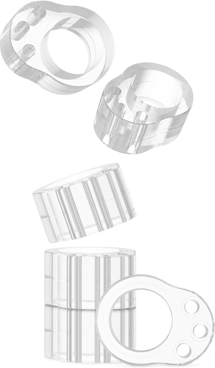 Deurstoppers Transparant 6 x - Bescherming voor Deur- en Raamhandvatten - Discreet Ontwerp - Eenvoudig te Bevestigen - ShopVlot