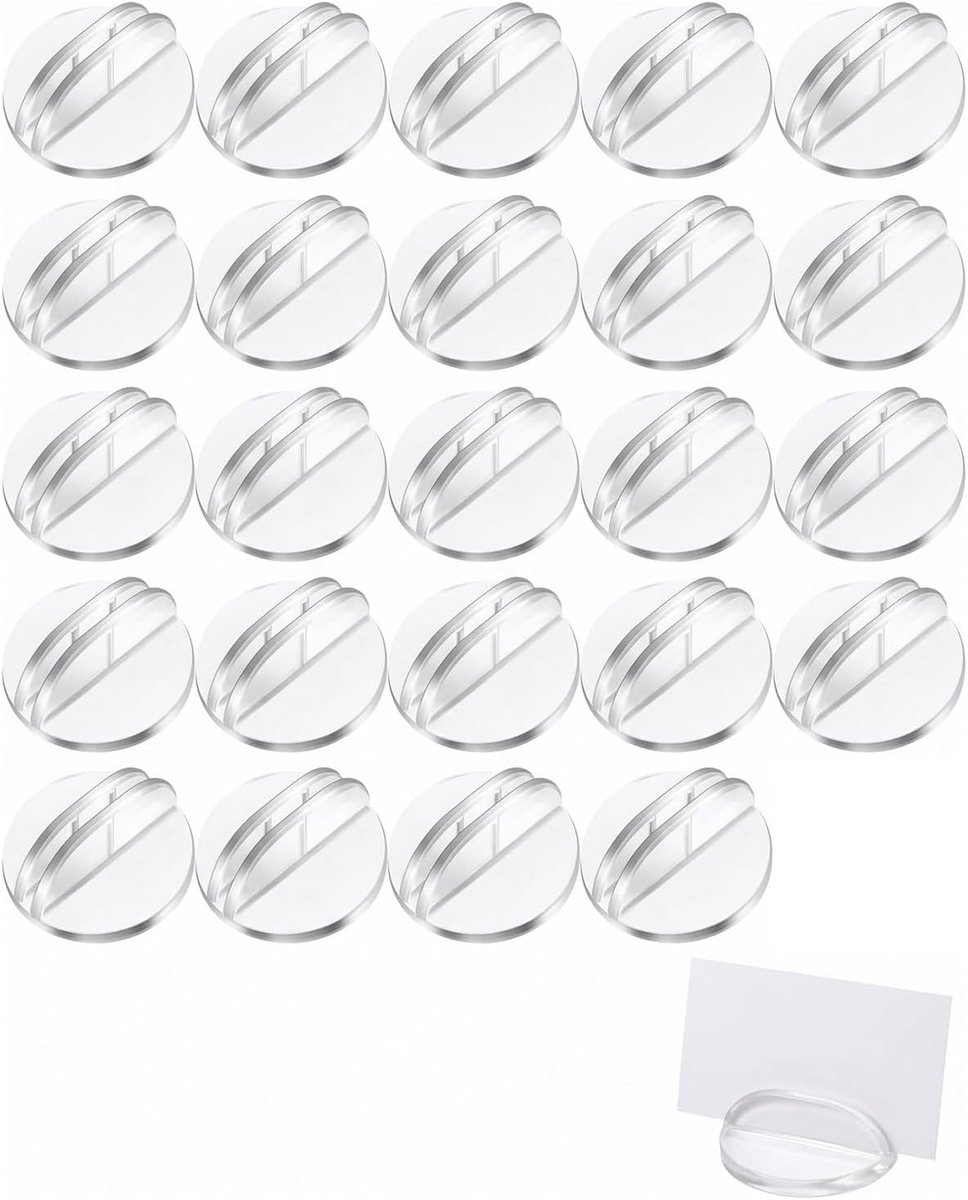 Tafelkaarten 24 stuks - acryl - stabiele kaarthouder - perfect voor bruiloften en evenementen - ShopVlot