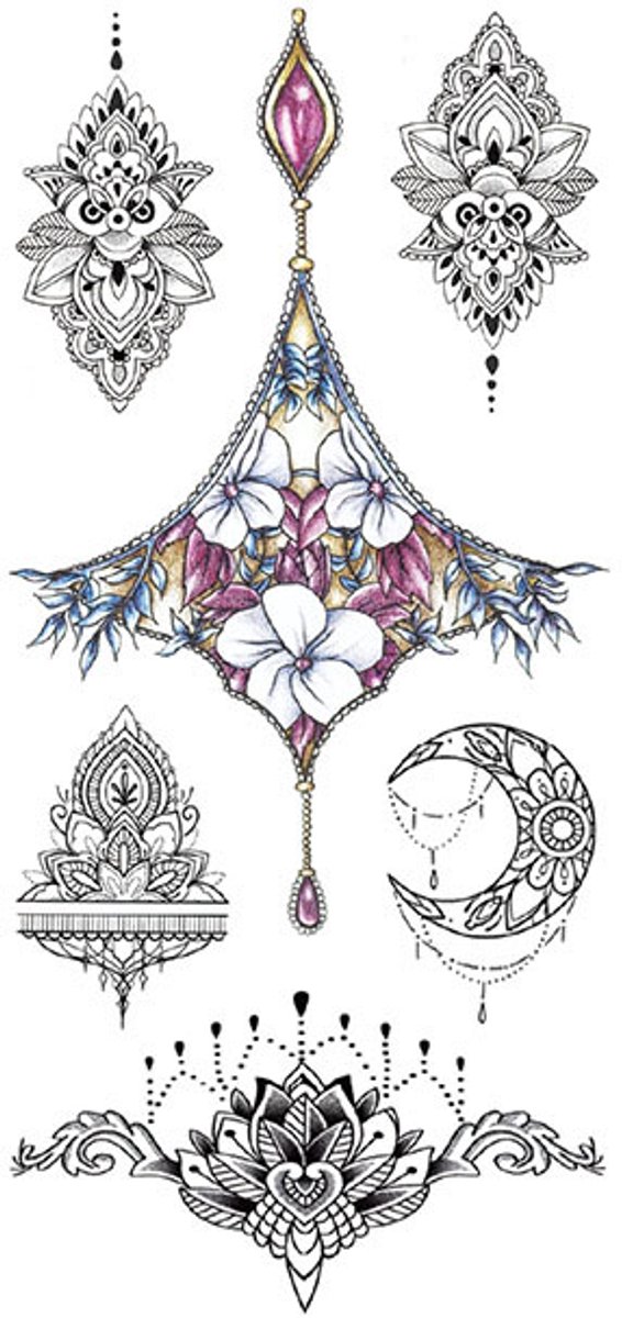 Tijdelijke tattoo Celestial Bloom Collection 3 dagen