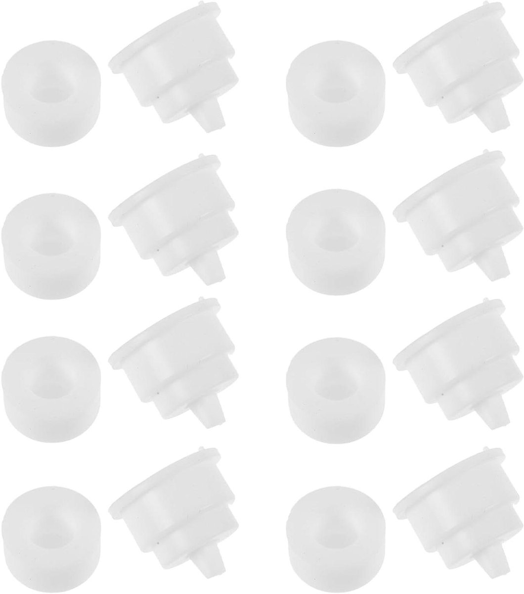 Tandpasta Tube Pomp - Dispenser Adapter - Hygiënisch Tandpasta Gebruik - Contactloos Knijpen - 10 stuks - Wit