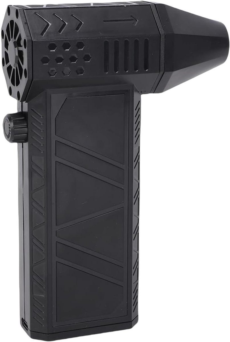 Luchtblazer Oplaadbaar - Handventilator Krachtig - Stof Verwijderen - Borstelloze Motor - 4000mAh Batterij - Zwart