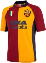 COPA Football - AS Roma 2001 - 02 - Retro Voetbalshirt - Heren - M - Rood; Oranje