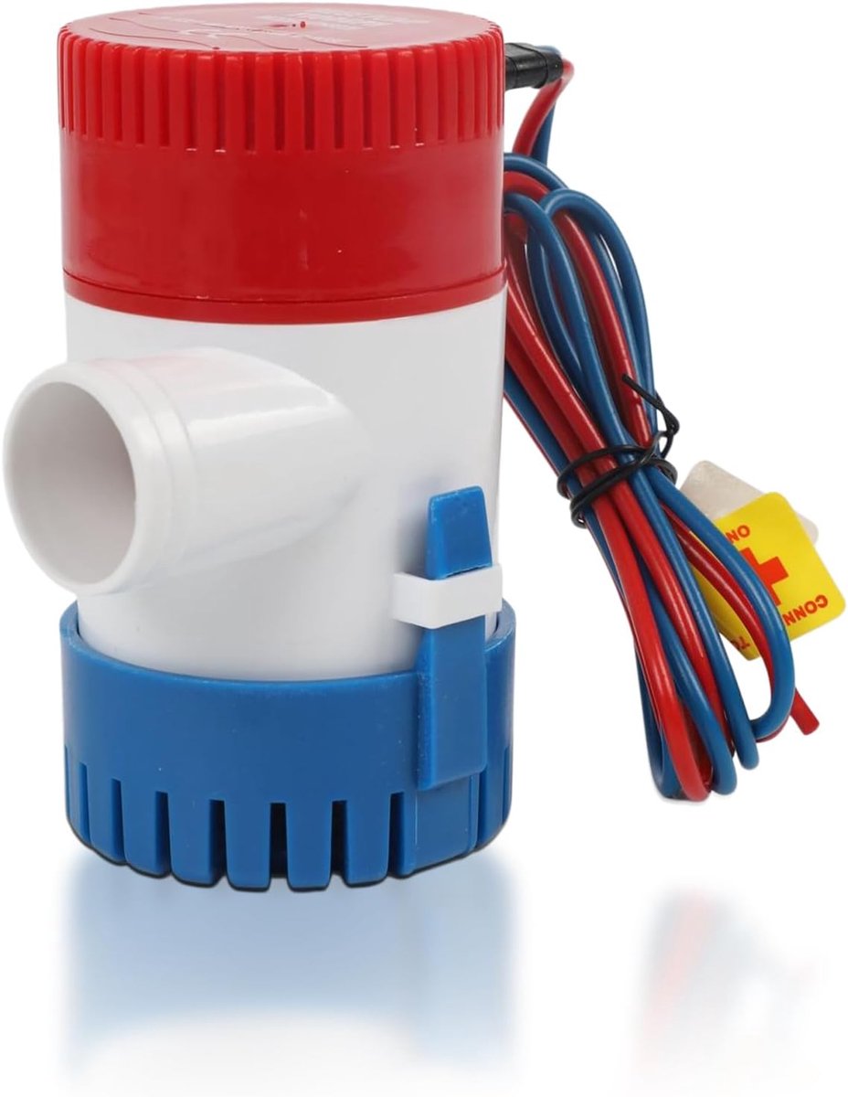 Bilgepomp 12 V 1100 GPH - Elektrische dompelpomp - RVS as - Voor snel afvoeren van water - SnelShoppen
