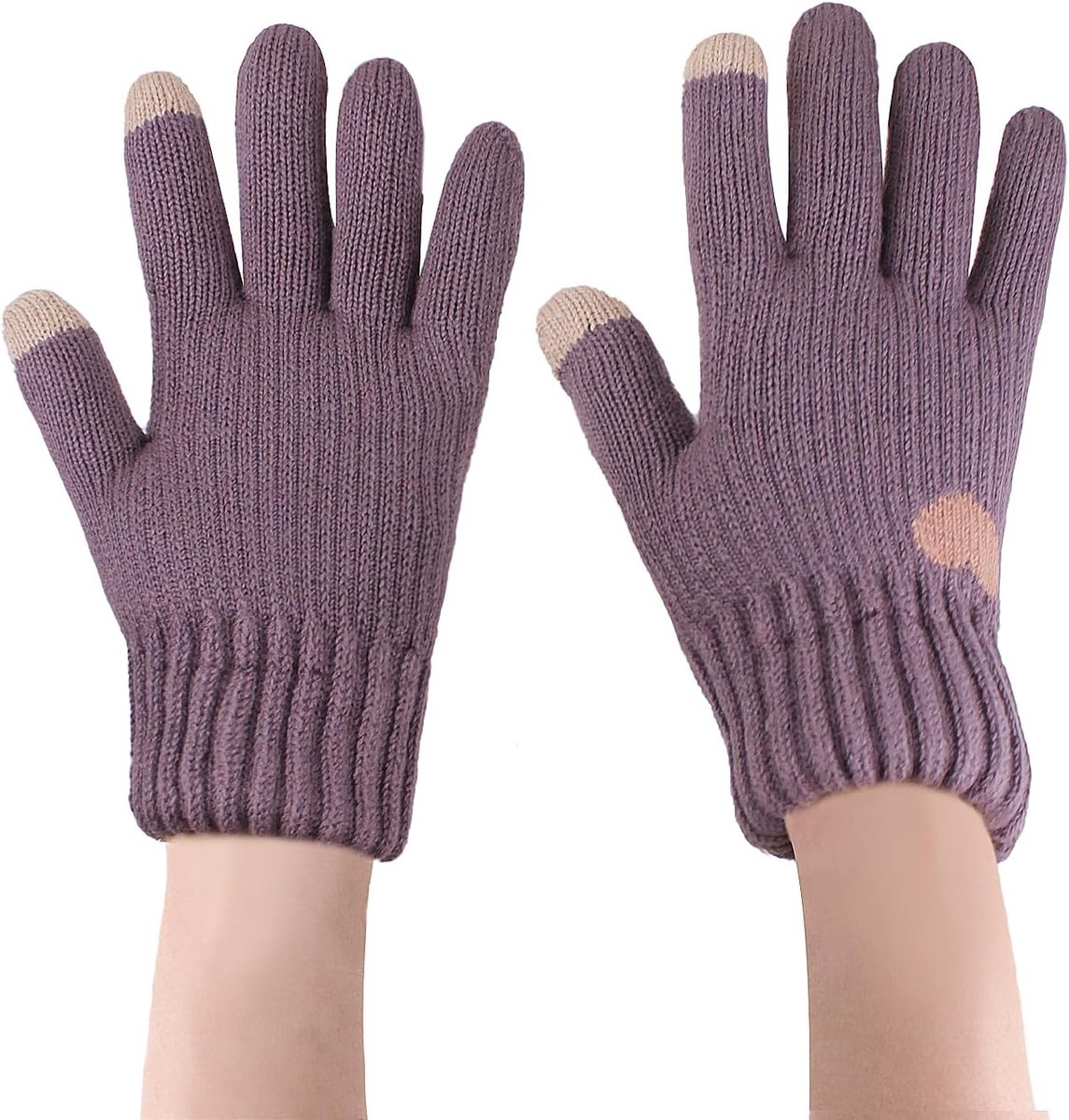 Vrouwen Winterhandschoenen - Mode Touchscreen Handschoenen - Schattig Hartpatroon - SnelShoppen