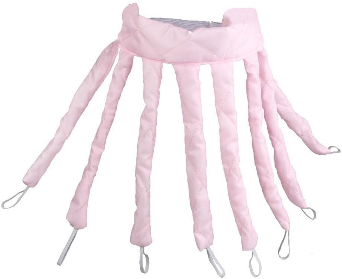 Krulspelden zonder hitte - octopusvorm - roze - natuurlijke krullen tijdens de slaap - SnelShoppen