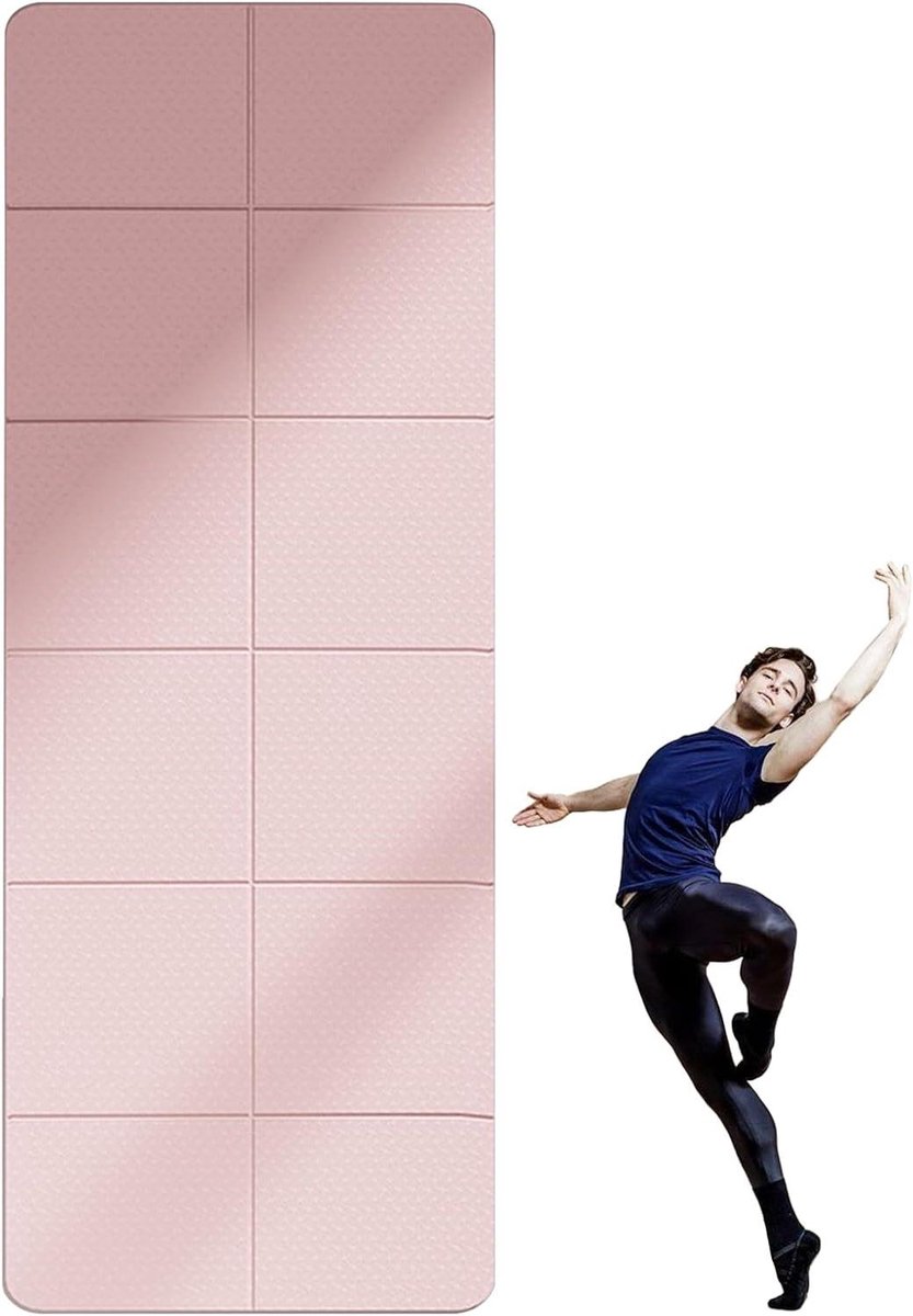 Opvouwbare Trainingsmat - Yogamat Fitnessmat - Thuis Sporten - Vochtblokkerend Materiaal - 183 x 61 cm - Roze