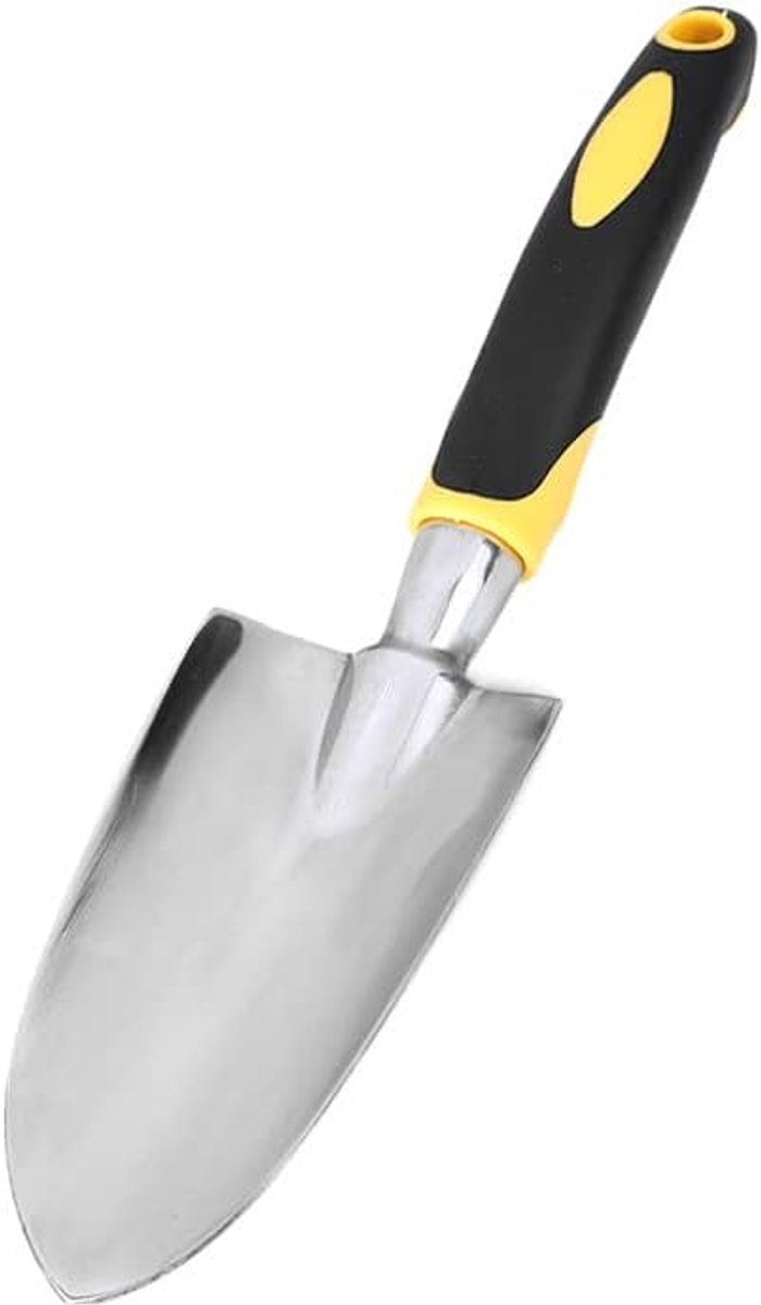 handschep van roestvrij staal, schep voor planten, ergonomische handgreep, handgereedschap met zacht