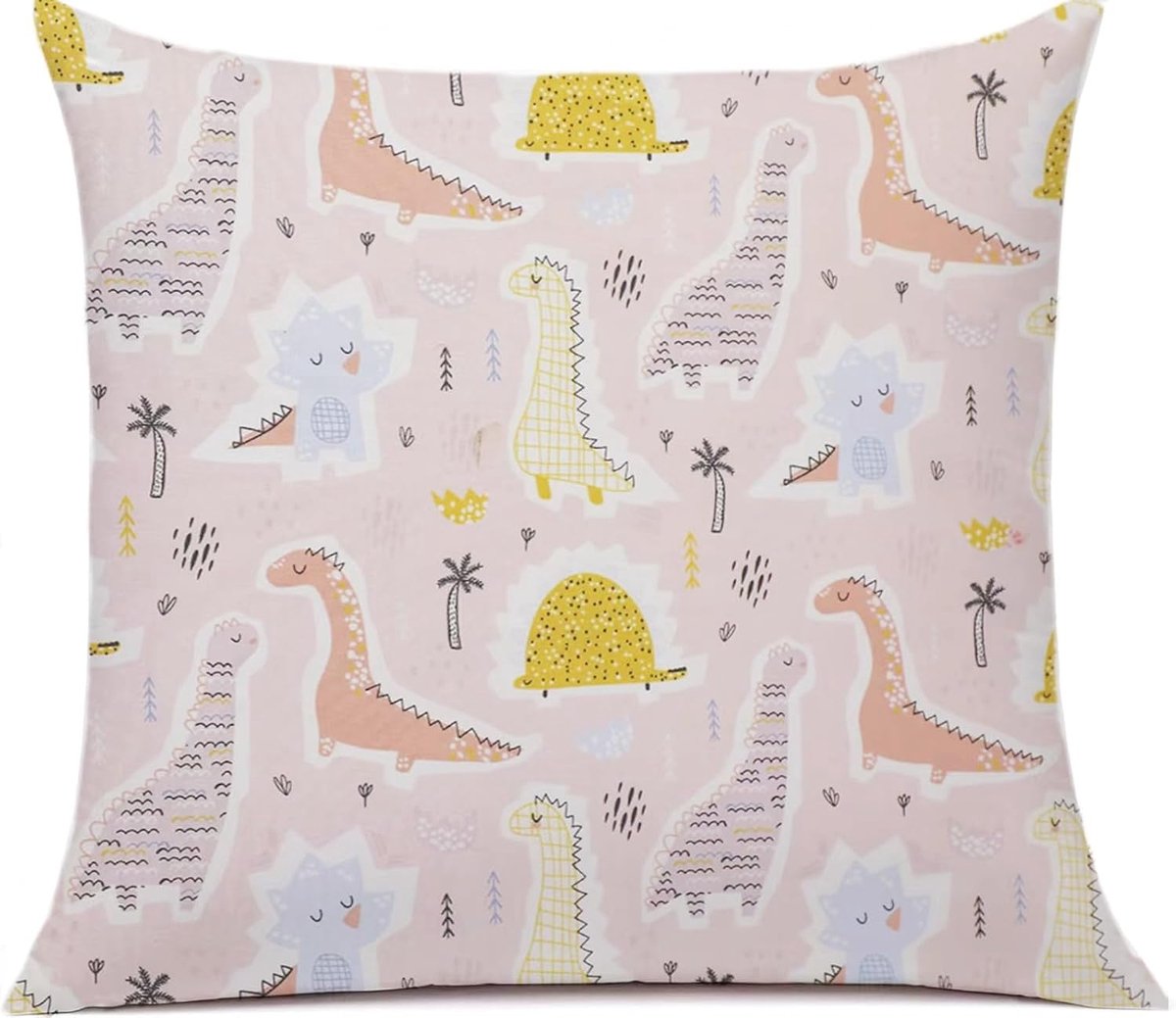 decoratief patroon, 80 x 80 cm, 1 pak baby peuterkussen, kussenslopen voor kinderwagen, biologisch katoen, kussensloop met ritssluiting