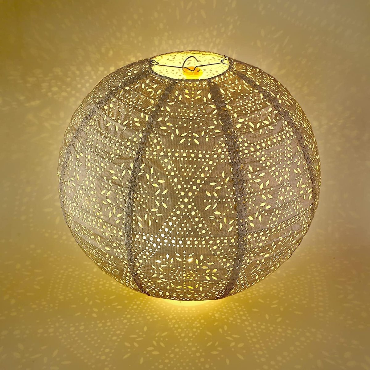 Lampion Holle Witte Ronde Papieren Lantaarn Classic Style Decoratie voor Party Doop Tuin Bruiloft 30 cm