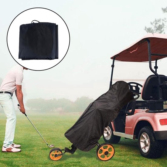 Golftas Regenhoes, Regenkap Cape Golf Trolley Cart Bag Waterdichte Beschermhoes Voor Cart Leisure Sport, 30x62x130CM — afbeelding 3