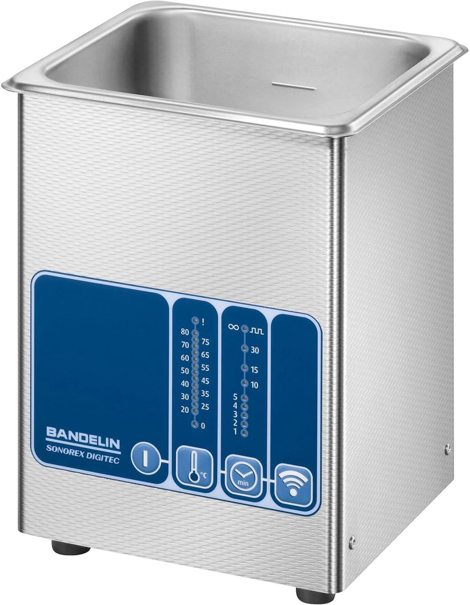 Ultrasoon reinigingsapparaat 1,8 liter - RVS - 35 kHz frequentie - Voor grondige reiniging - SnelShoppen