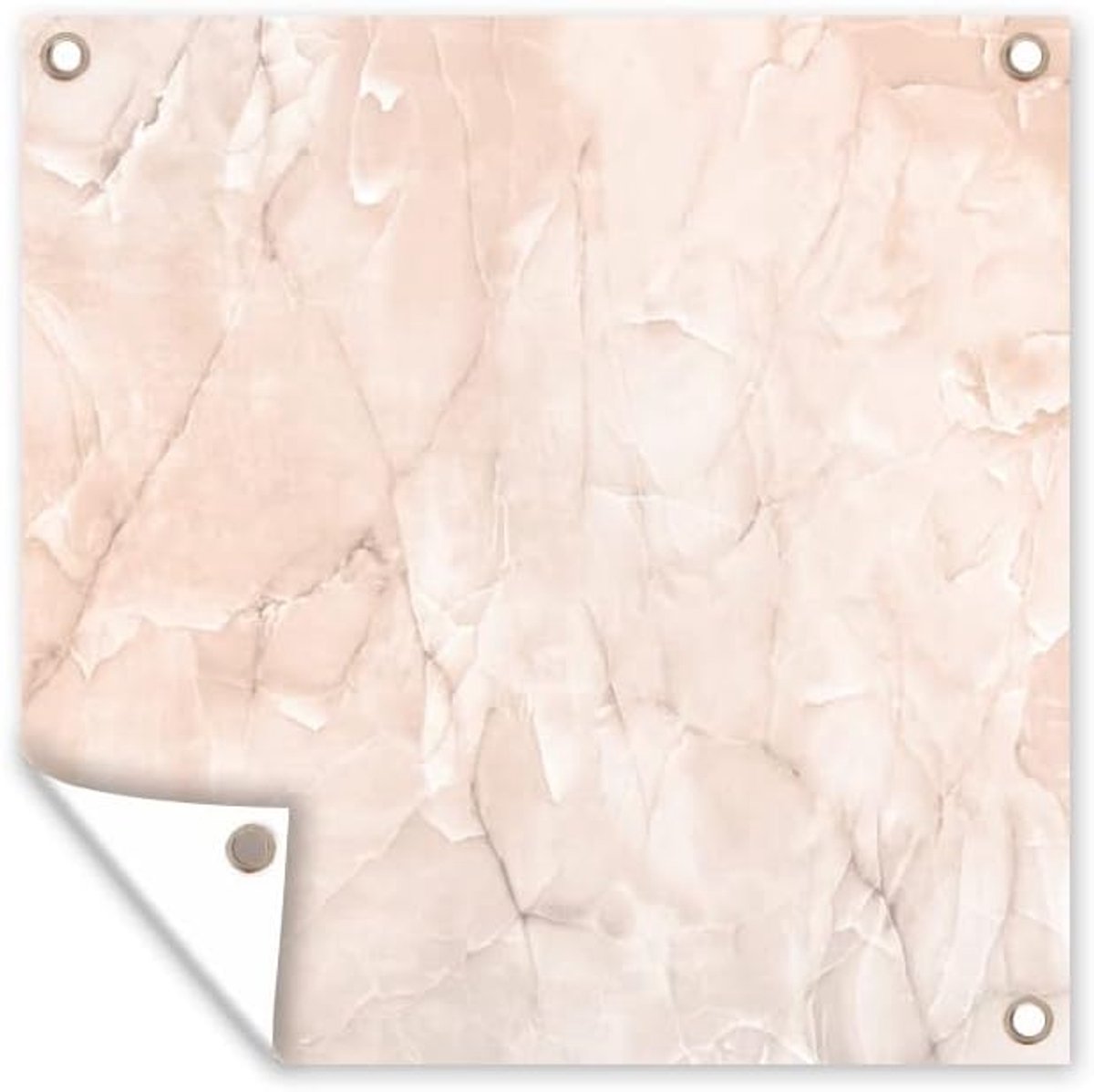 Tuinposter - 200x200 cm - Marmer - Luxe - Rosegold