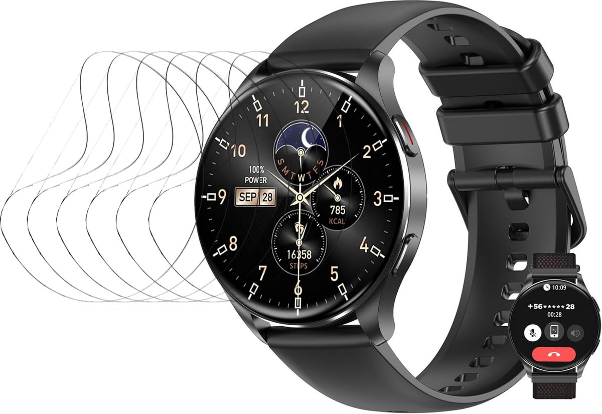 Smartwatch TPU Film voor IOWODO W40 1.43" - Bescherming - Krasbestendig - Eenvoudig aan te brengen - SnelShoppen
