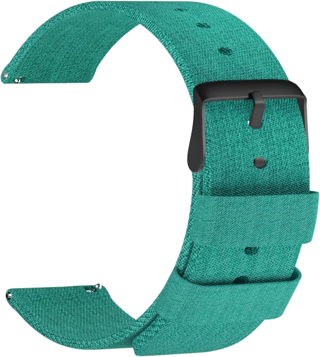 horlogeband vervangende horlogeband mannen vrouwen leger militair - 14 mm, 16 mm, 18 mm, 20 mm, 22 mm horlogeband met roestvrijstalen zwarte gesp