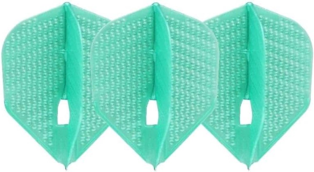 Dart Flights - Champagne Vorm - Precisie Darts - Vaste 90 Graden Hoek - 3 Stuks - Smaragd Groen