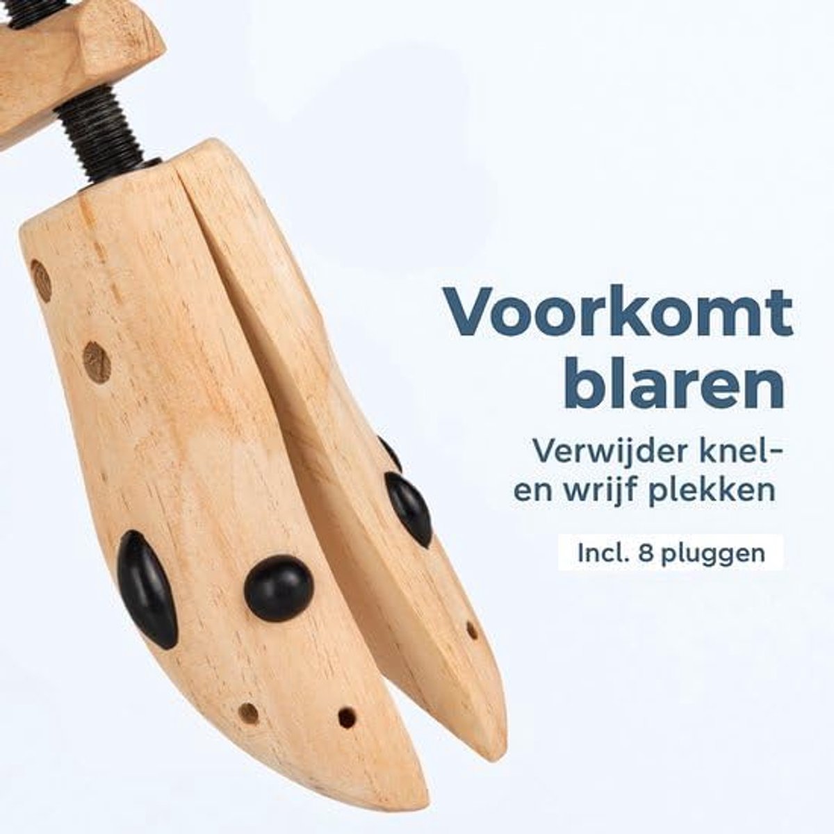 Schoenversterker 41-45 - Hout - Verstelbaar - Voor comfortabele pasvorm - SnelShoppen