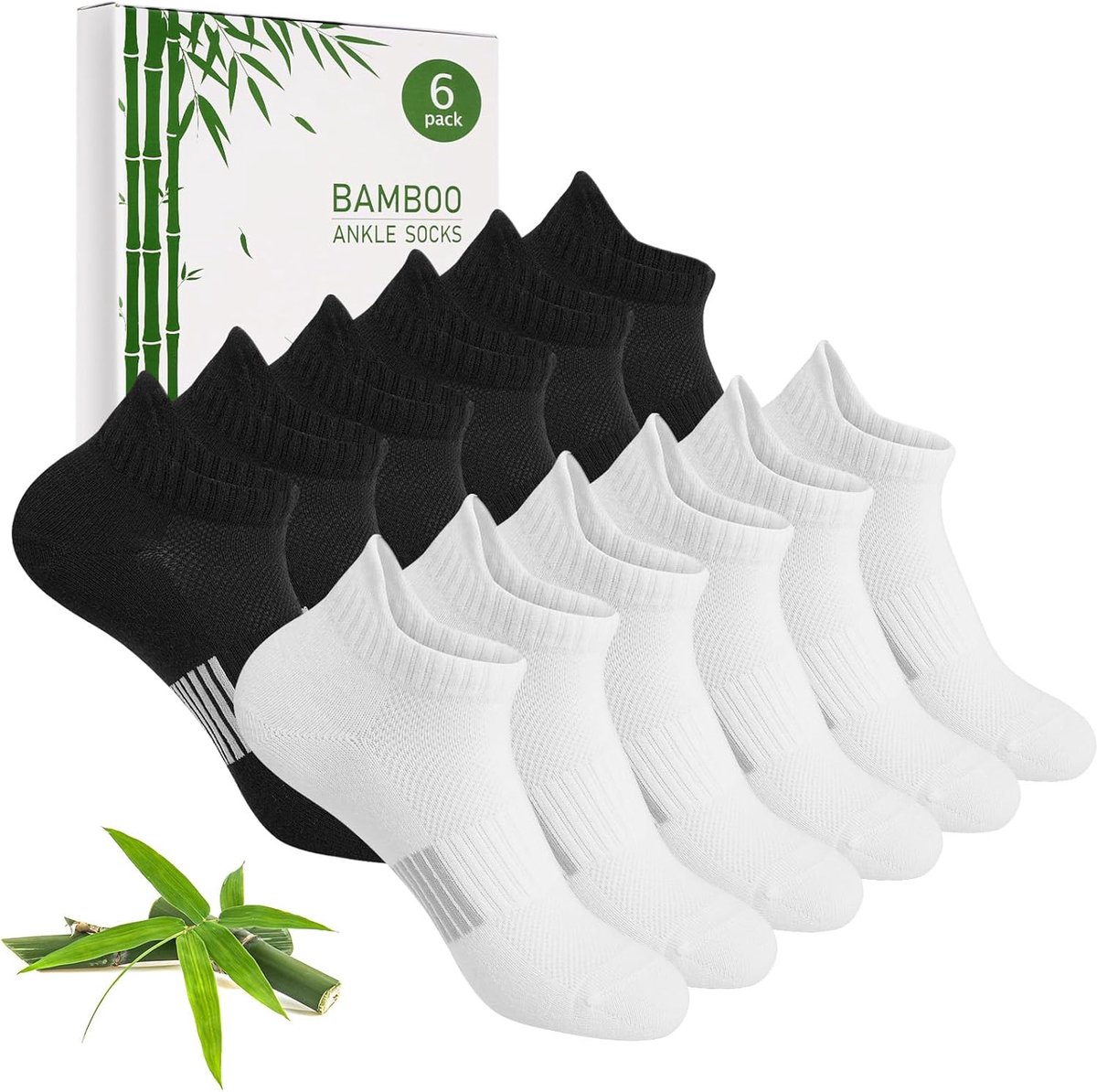 Bamboosokken dames 39-42/35-38 - ademend katoen - perfect voor hardlopen - comfortabel en duurzaam - SnelShoppen