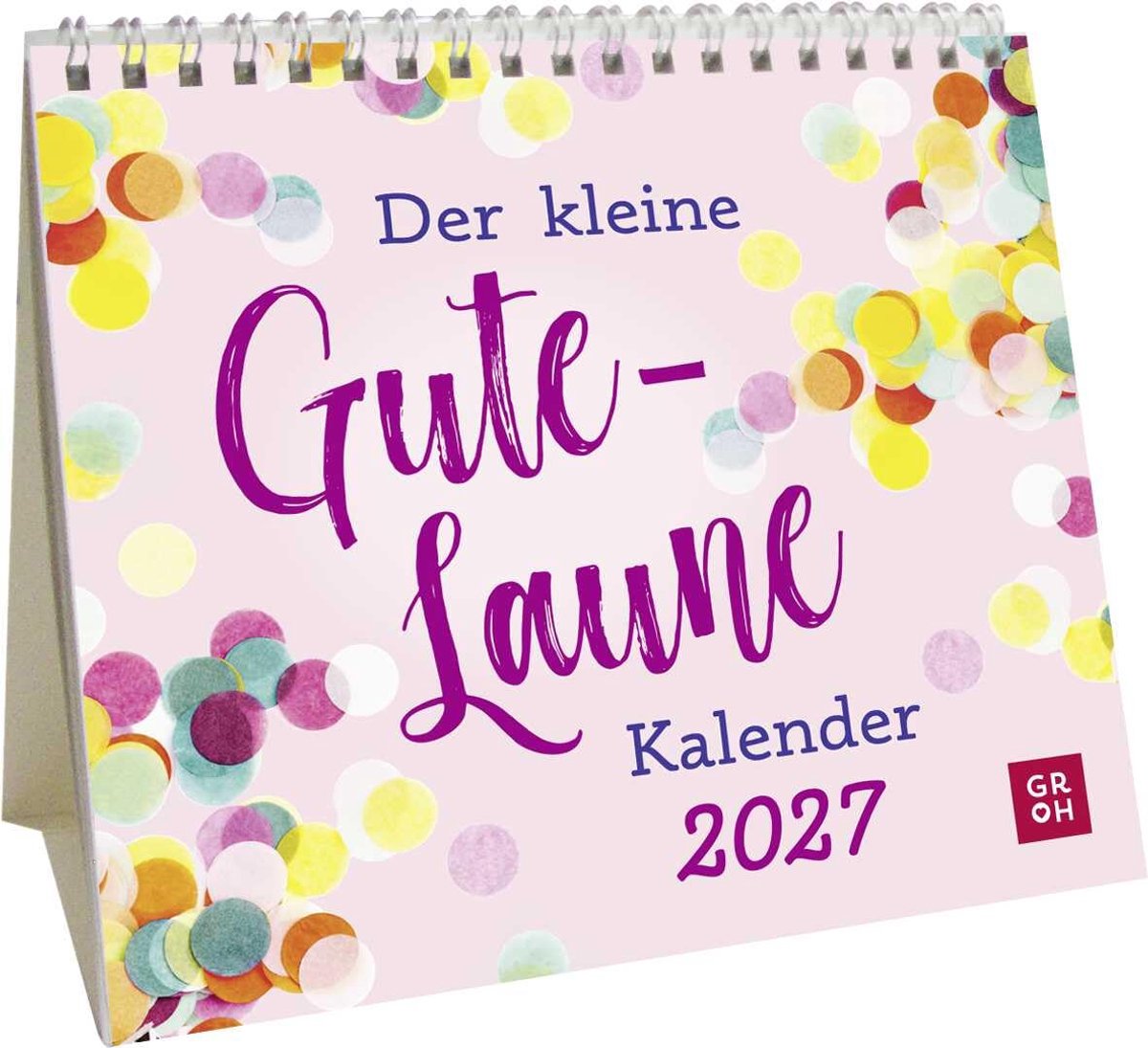 Mini-kalender 2027 - Kleine tafelkalender - Maandkalendarium - Altijd goed humeur - SnelShoppen
