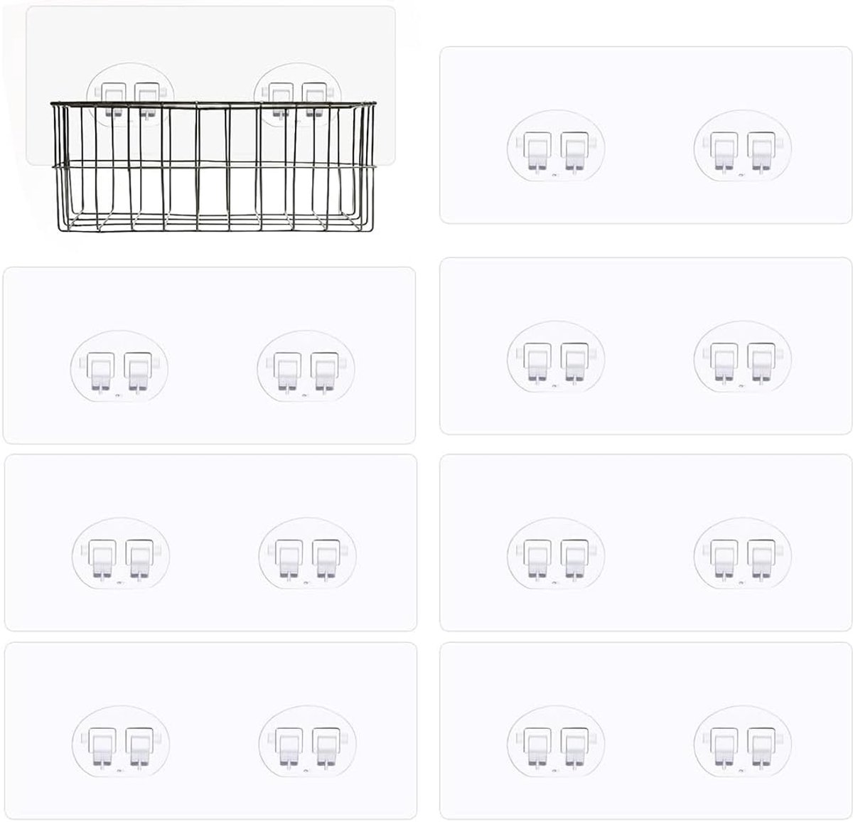 Shower Shelf Hooks 10 Adhesieve Haken - Voor Badkamer - Eenvoudig aan te brengen - Ideaal voor planken - SnelShoppen