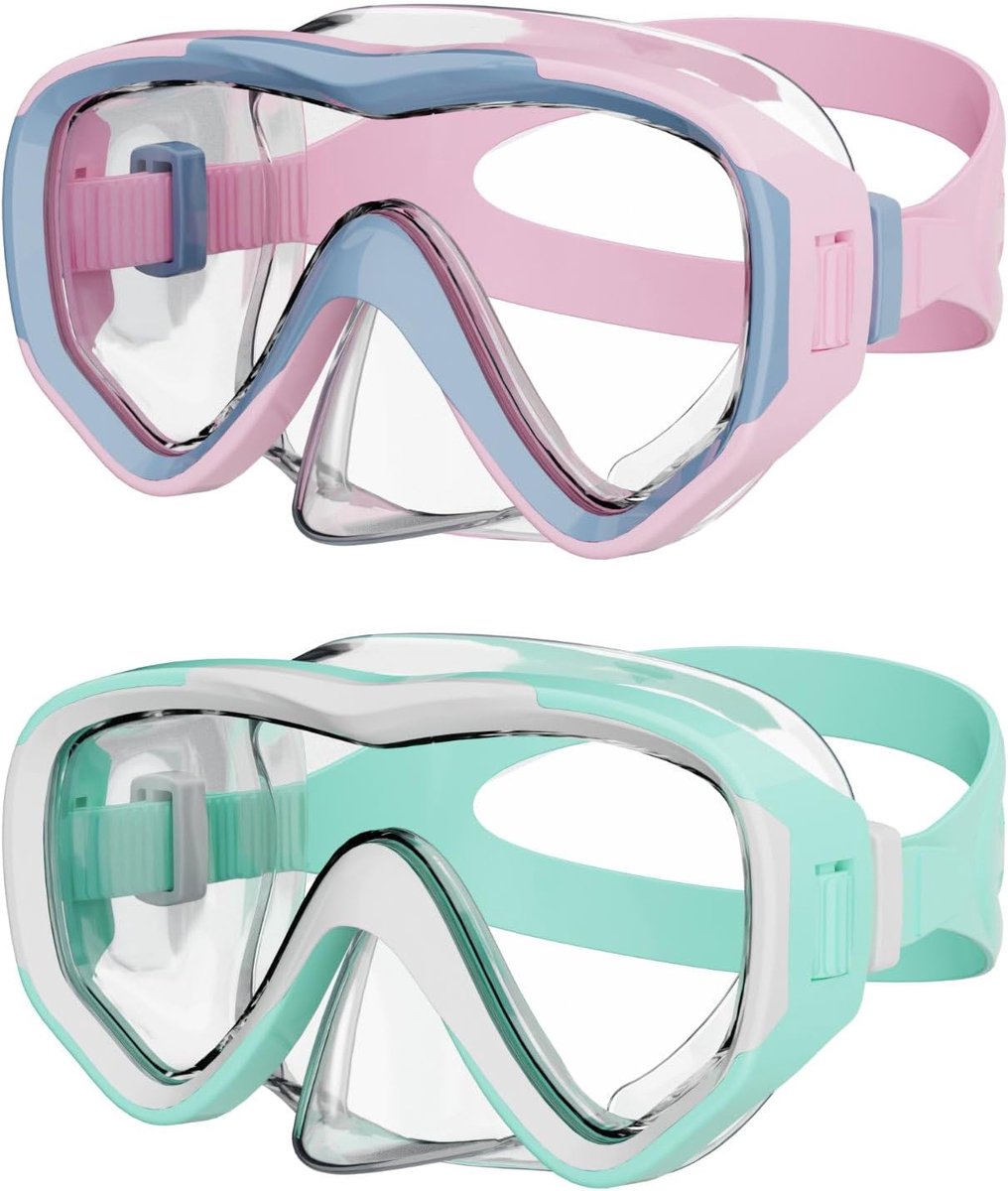 Duikbril kinderen 180° panorama HD - anti-lek - met neusafdekking - ideaal voor snorkelen - SnelShoppen