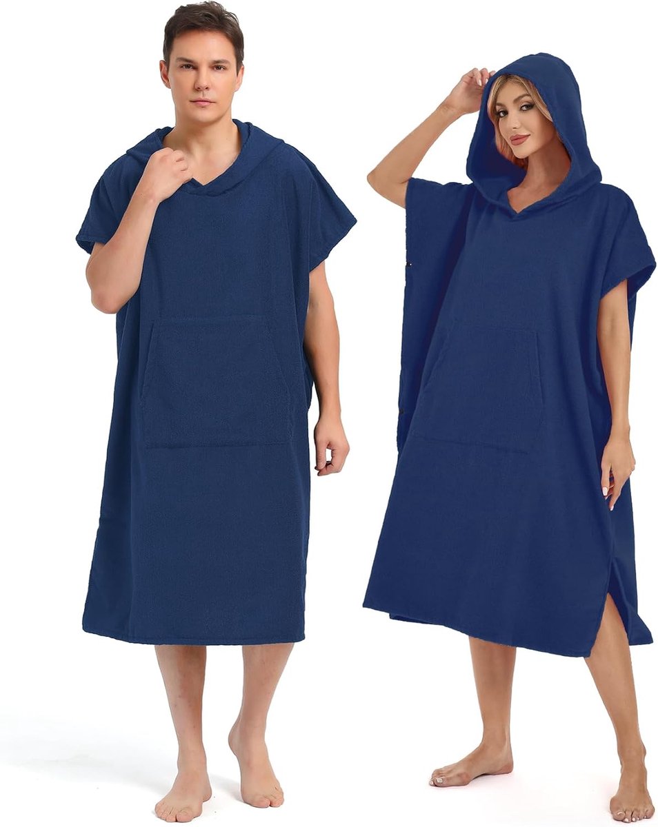 Deken met capuchon M - zachte microvezel - sneldrogend - perfect na het surfen - SnelShoppen