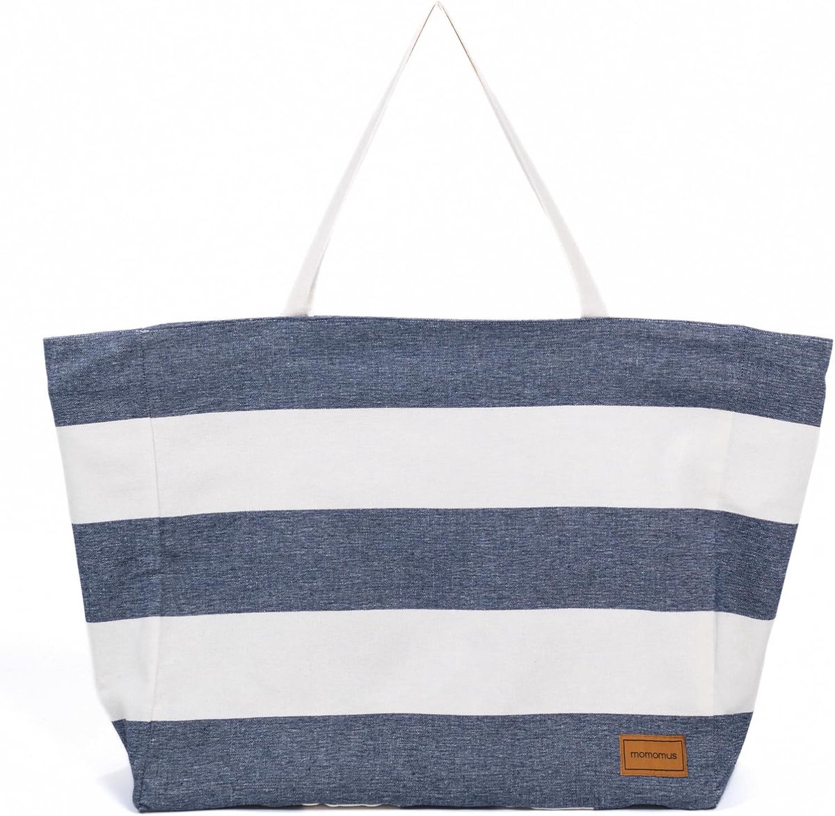 Thijox - Grote XXL Strandtas Omkeerbaar Gestreept 50x40 cm - Ruime Boodschappentas voor Dames, Perfect voor Strand, Shopping en Dagelijkse Gebruik