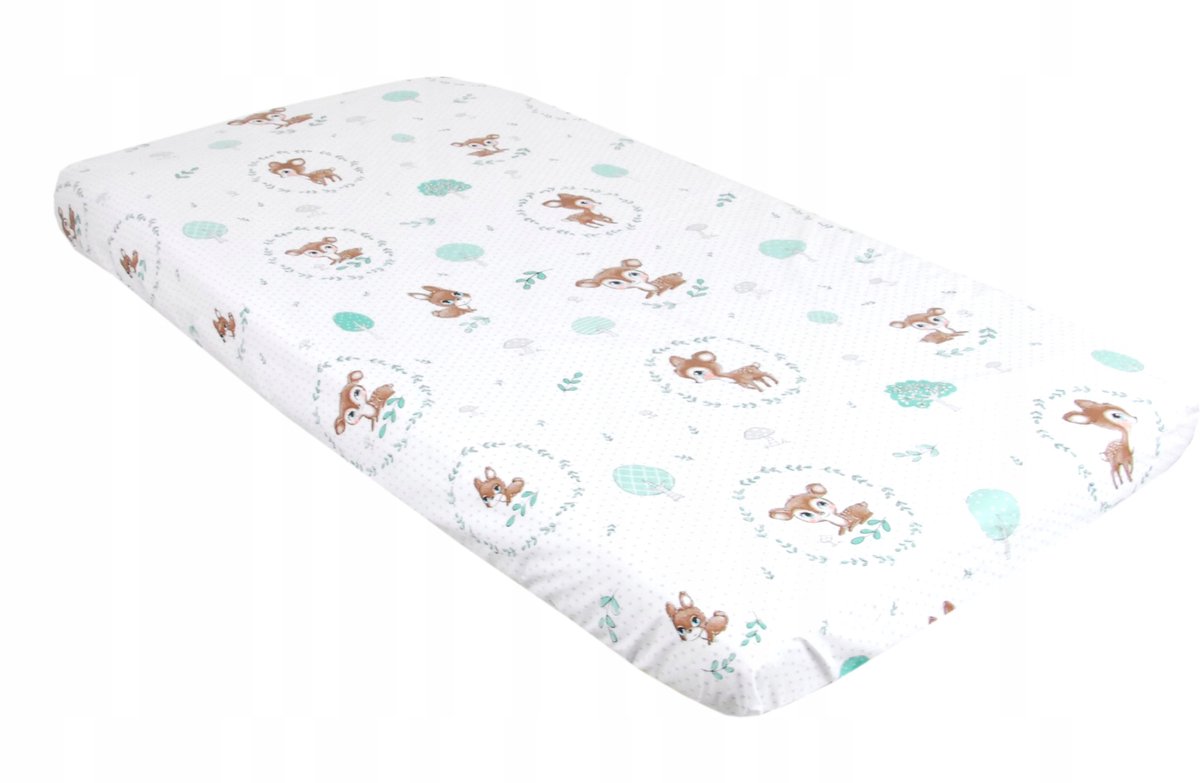 Merkloos Babyhoeslaken met Elastiek 70x140 cm - 100% Katoen