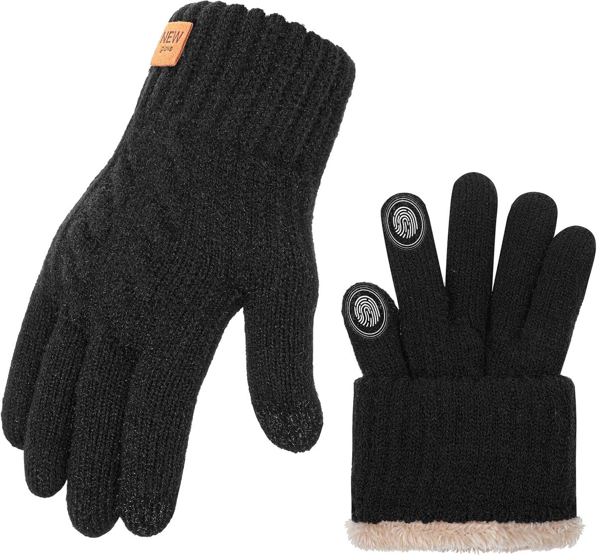 Dames warme handschoenen - fleece voering - touchscreen functie - ideaal voor buitenactiviteiten - SnelShoppen