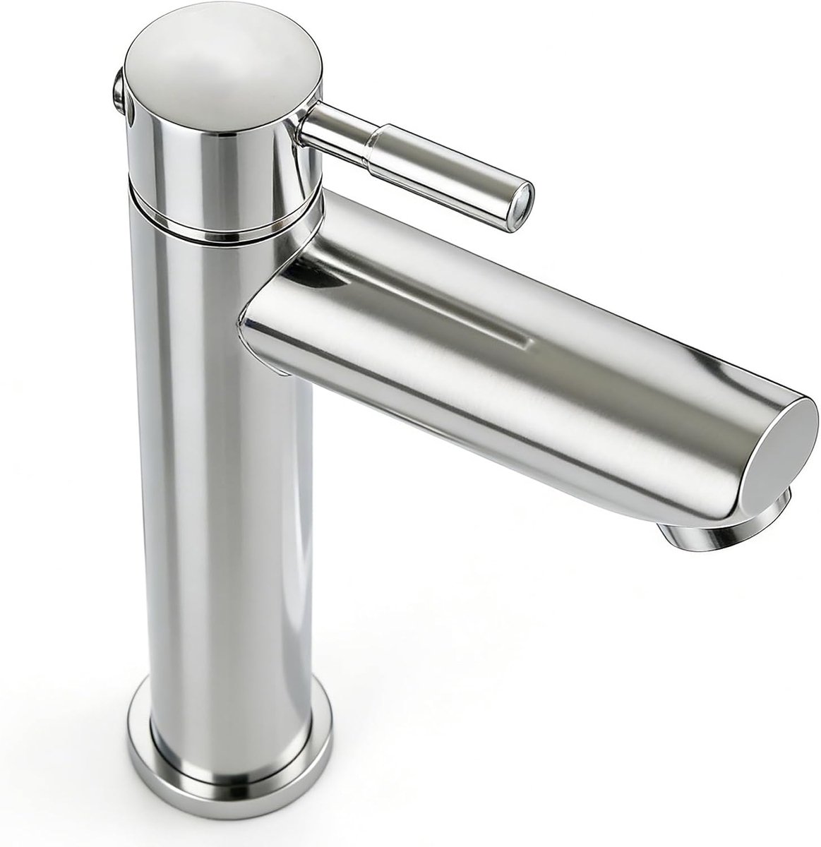 Koudwaterkraan gastentoilet - 304 roestvrij staal - enkele hendel - ideaal voor gezichtsverzorging - SnelShoppen