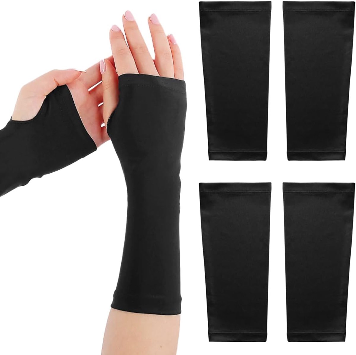 Arm gipsbescherming 4 stuks - herbruikbare elastische hoes - comfortabel voor douche en bad - SnelShoppen