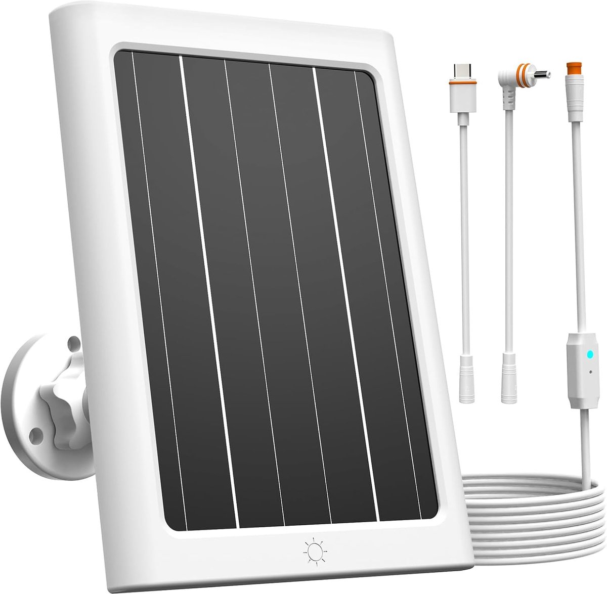 Zonnepaneel 5 W voor Ring Spotlight Cam Plus/Pro - met controlelampje - IP66 waterdicht - duurzame energieoplossing - ShopVlot
