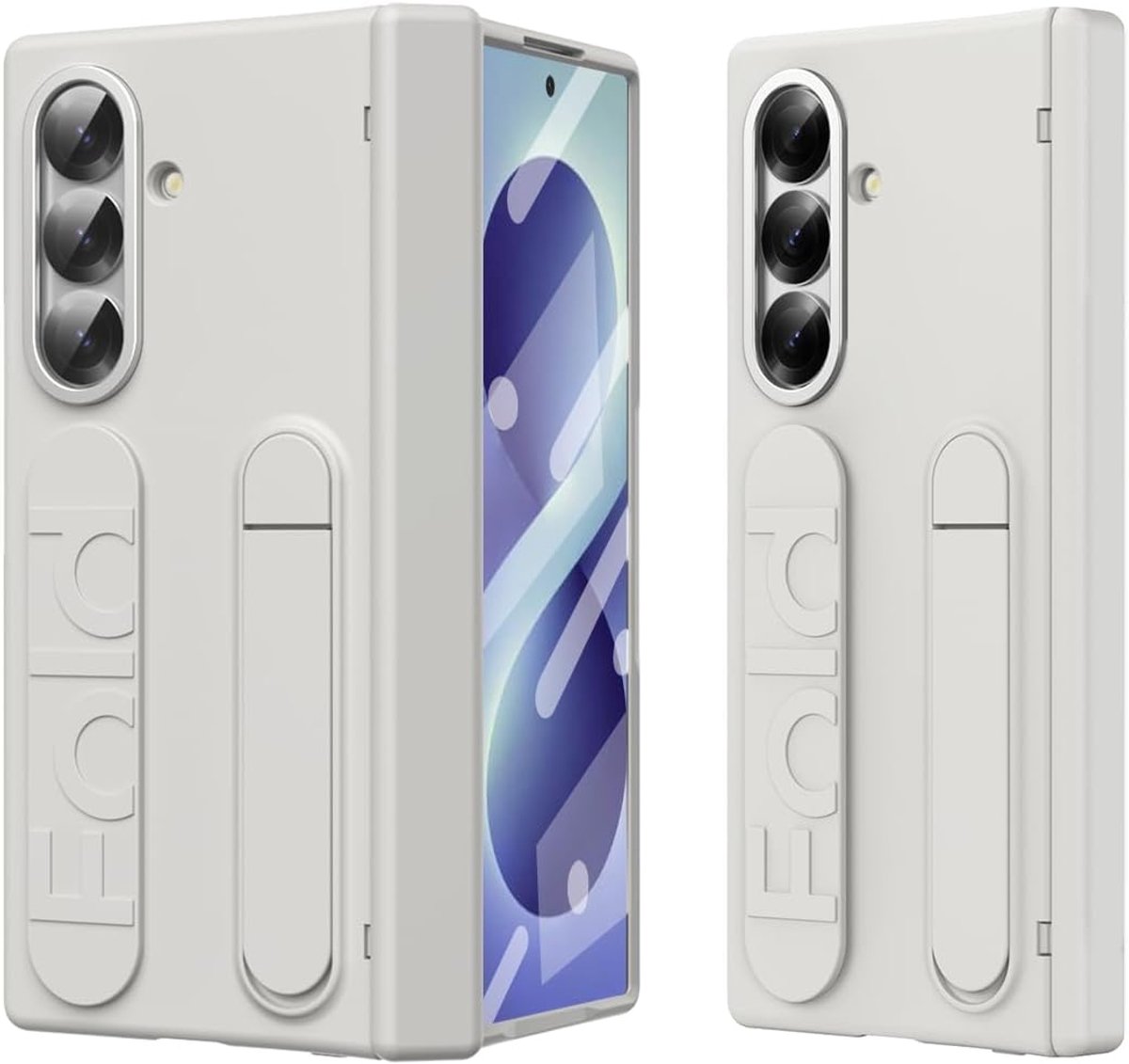 Hoes voor Samsung Galaxy Z Fold 8 met schermbeschermer - ultradunne matte PC-hoes - 360° bescherming - ShopVlot