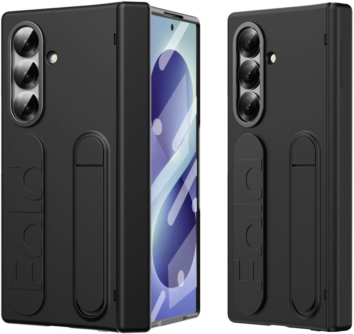 Hoes voor Samsung Galaxy Z Fold 8 met ingebouwde schermbeschermer - ultradunne matte PC-hoes - 360° bescherming - ShopVlot