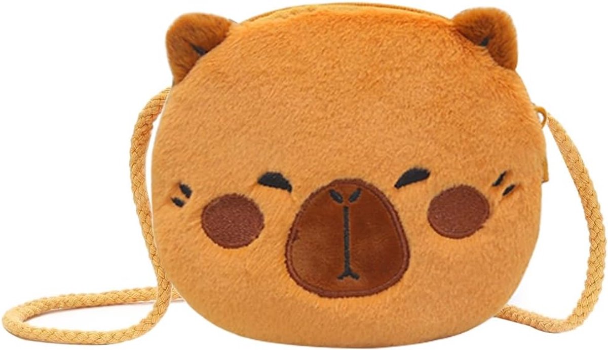 Schoudertas capybara - pluche - meisjes tas - ideaal voor reizen - ShopVlot