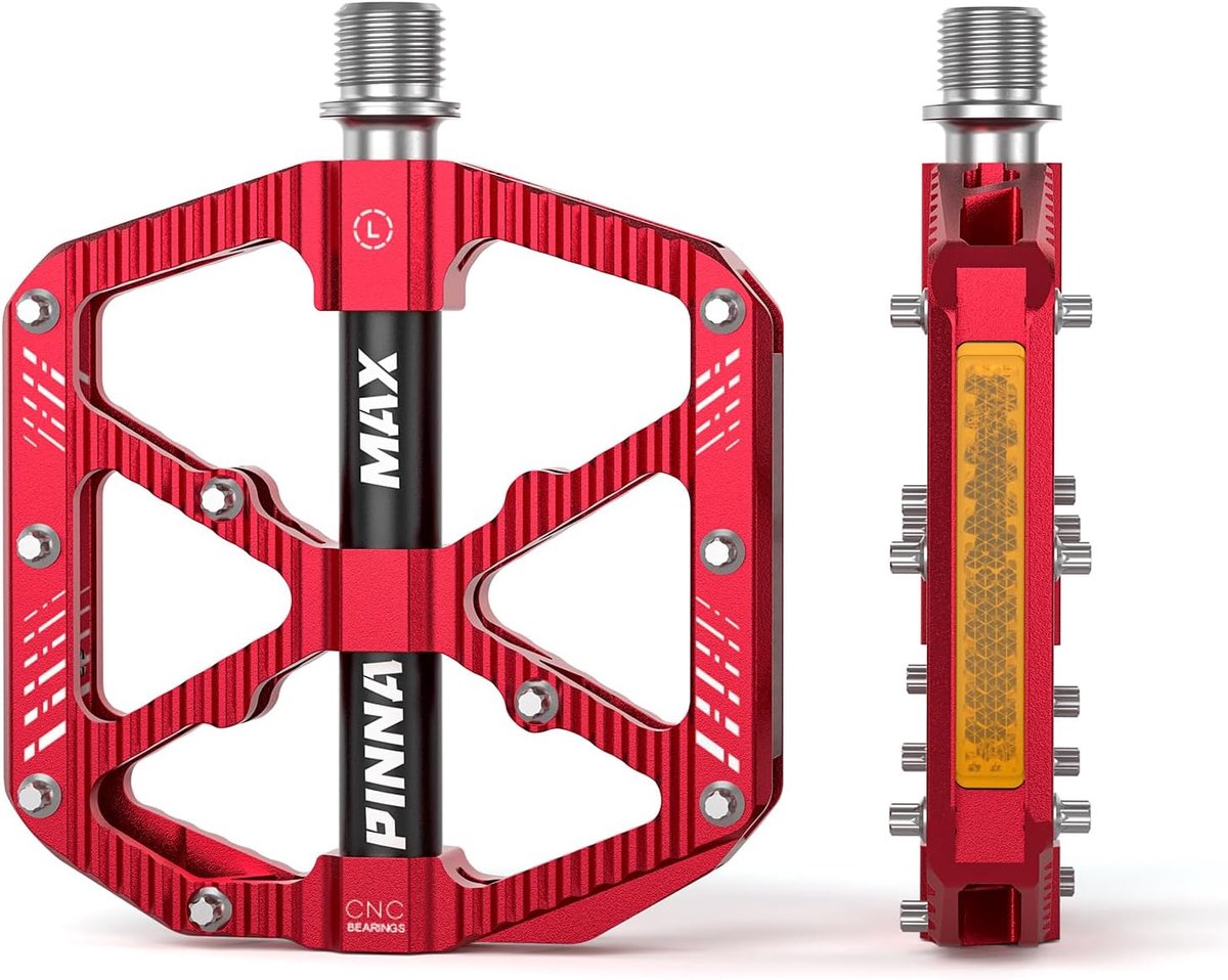 MTB pedalen - CNC aluminium - 3 gesealde lagers - optimale grip voor mountainbike - ShopVlot