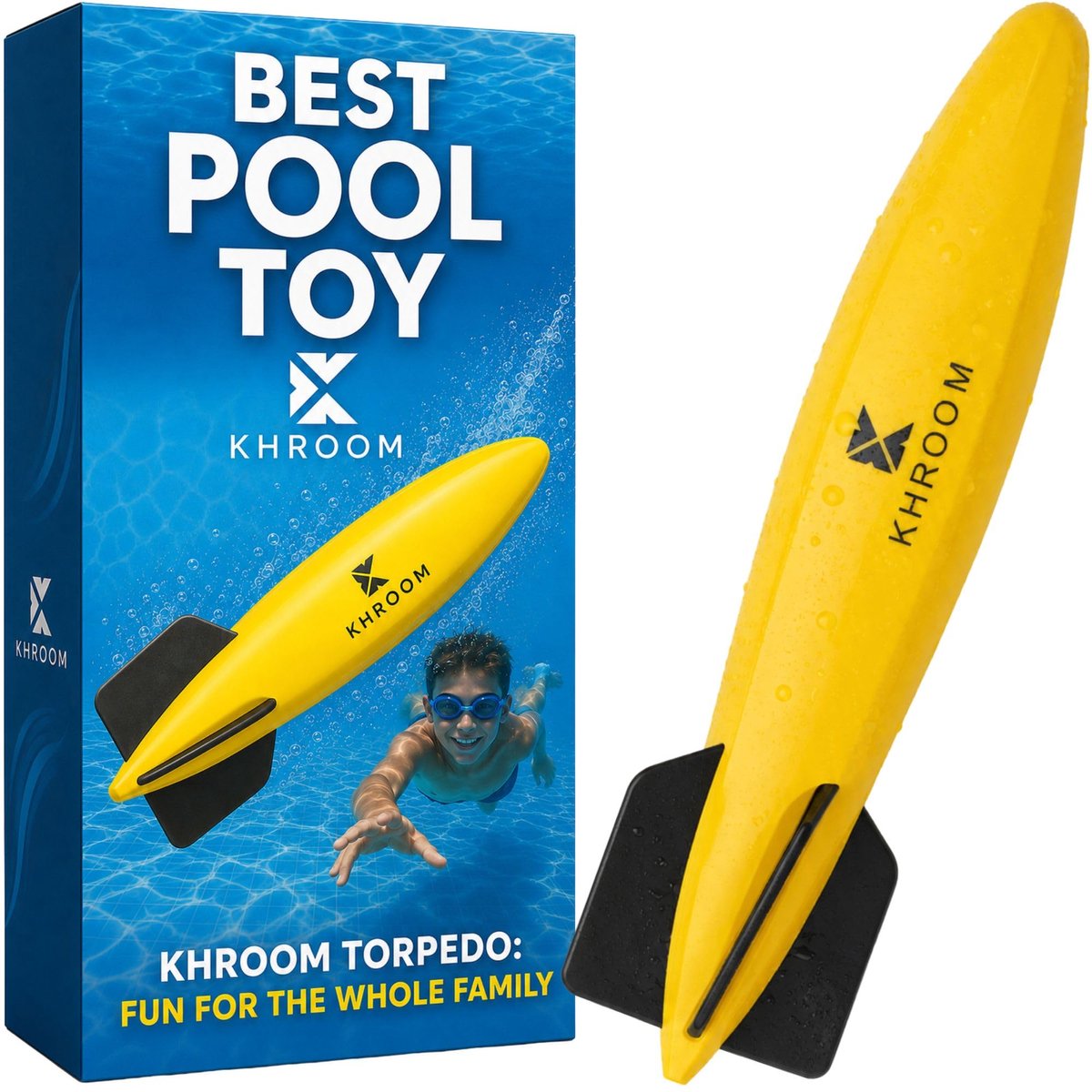 zwembadspeelgoed torpedo - onderwater glider - duikspeelgoed voor kinderen en volwassenen - ShopVlot