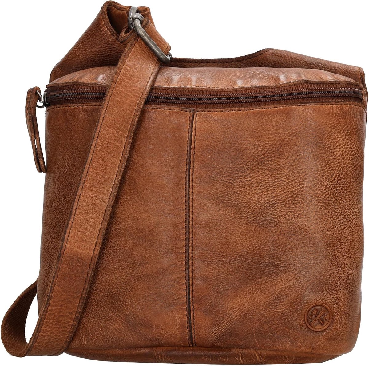 Crossbodytas Klein Bruin - 100% Leer - Verstelbare Schouderband - Ideaal voor dagelijks gebruik - ShopVlot