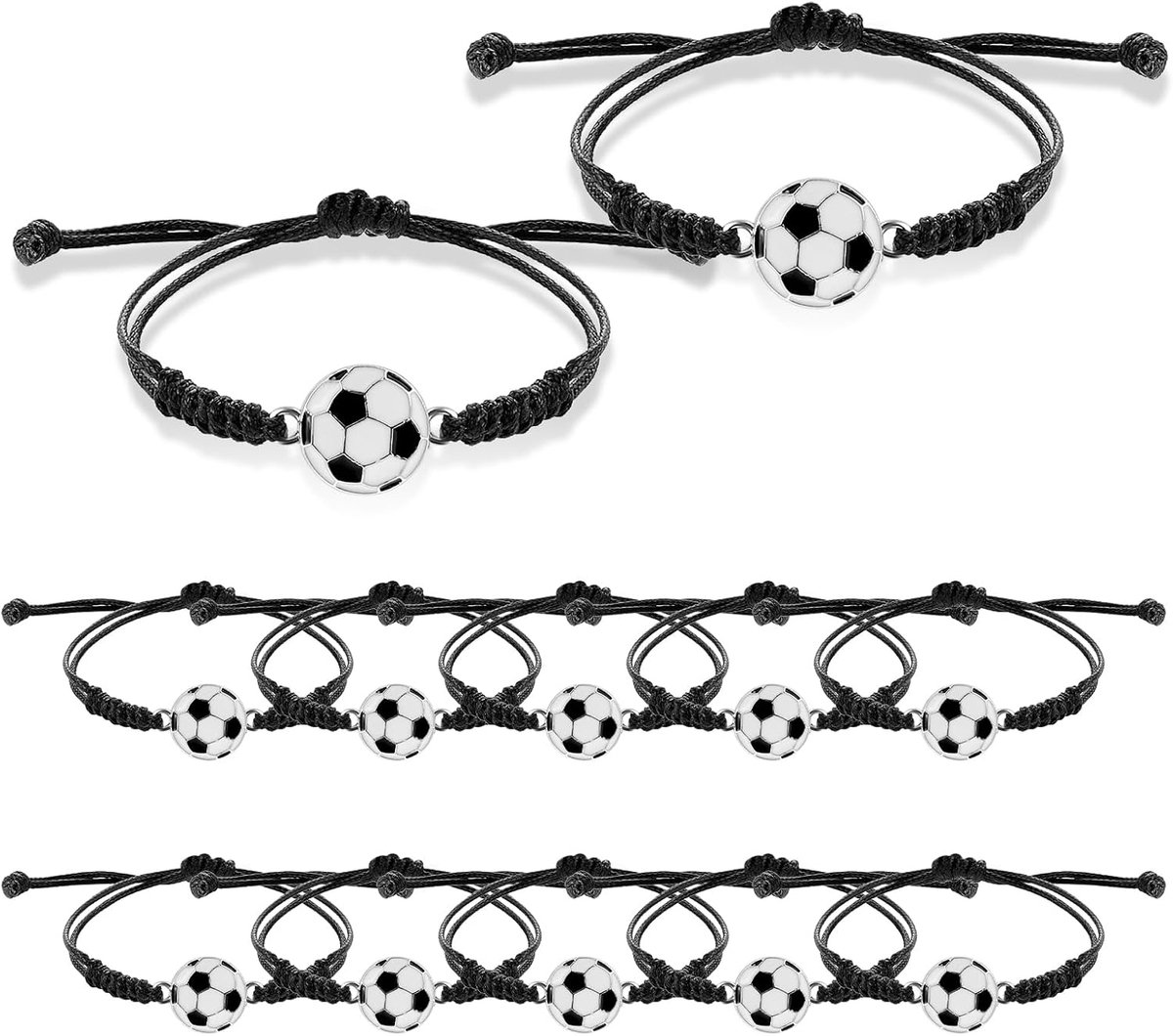 sportarmbanden 12pcs - verstelbare armbanden - inspirerende sportjuwelen - voor fans en sportliefhebbers - SnelShoppen