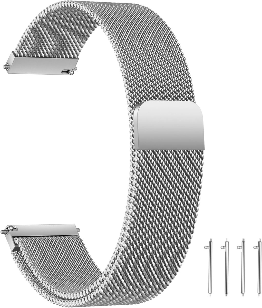 Vervangende Horlogeband 14-24 mm - RVS Metaal - Magnetische Sluiting - Comfortabele Draagervaring - SnelShoppen