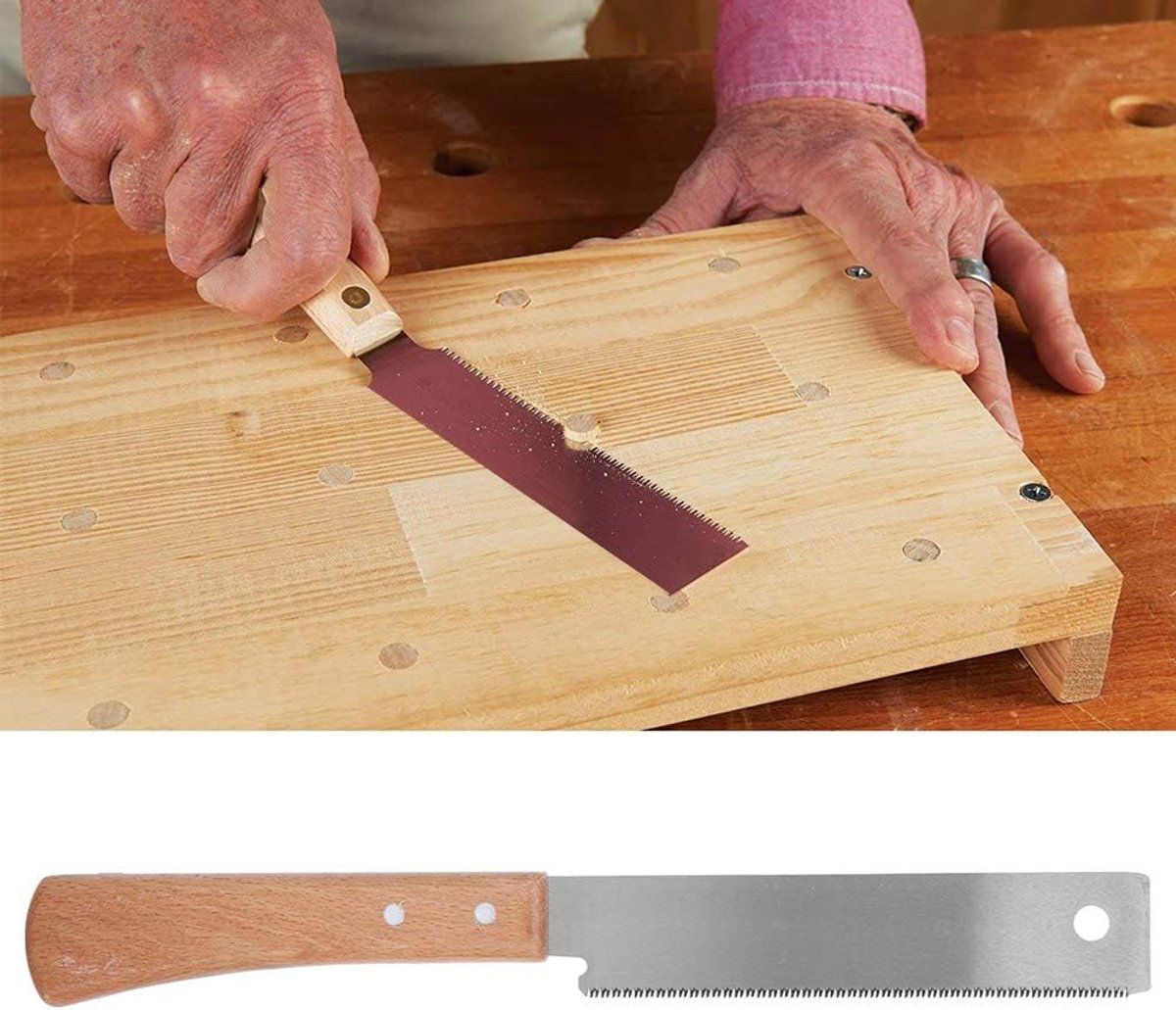 Handzaag 300 mm - Houten handgreep - Precisie Japanse zaag - Ideaal voor houtbewerking - SnelShoppen