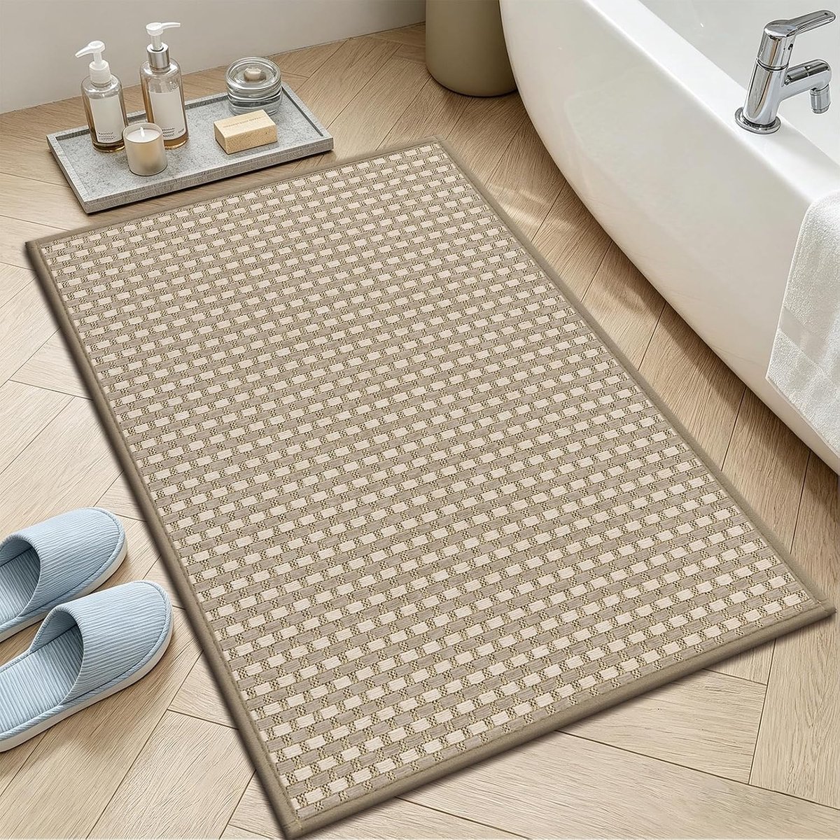 Badmat antislip - zacht en absorberend - snel drogend - veilig voor natte vloeren - SnelShoppen