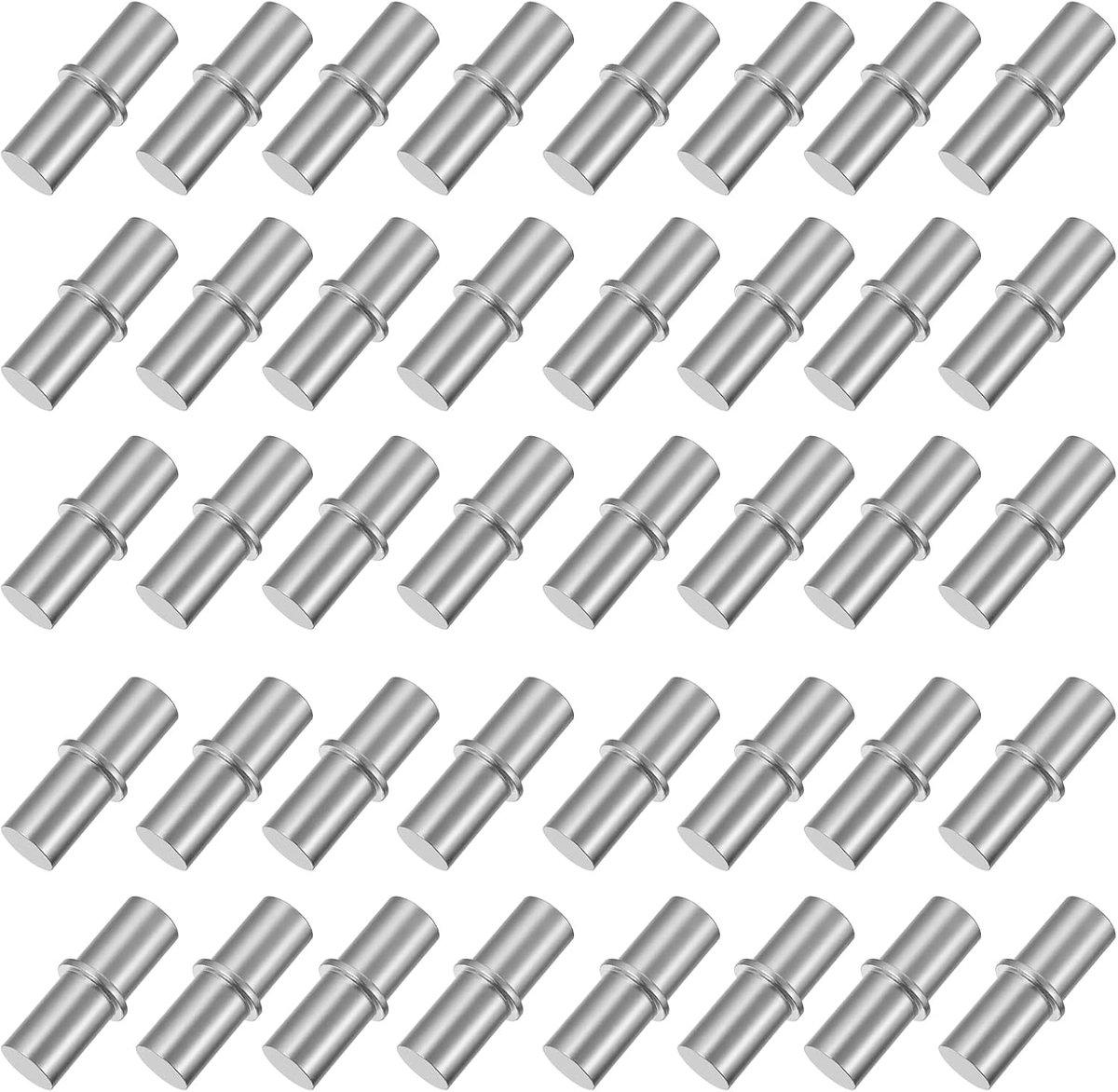 Plankdragers 6 x 20 mm - Koolstofstaal - Cilindrische Steunpinnen - Stevige Plankmontage - ShopVlot