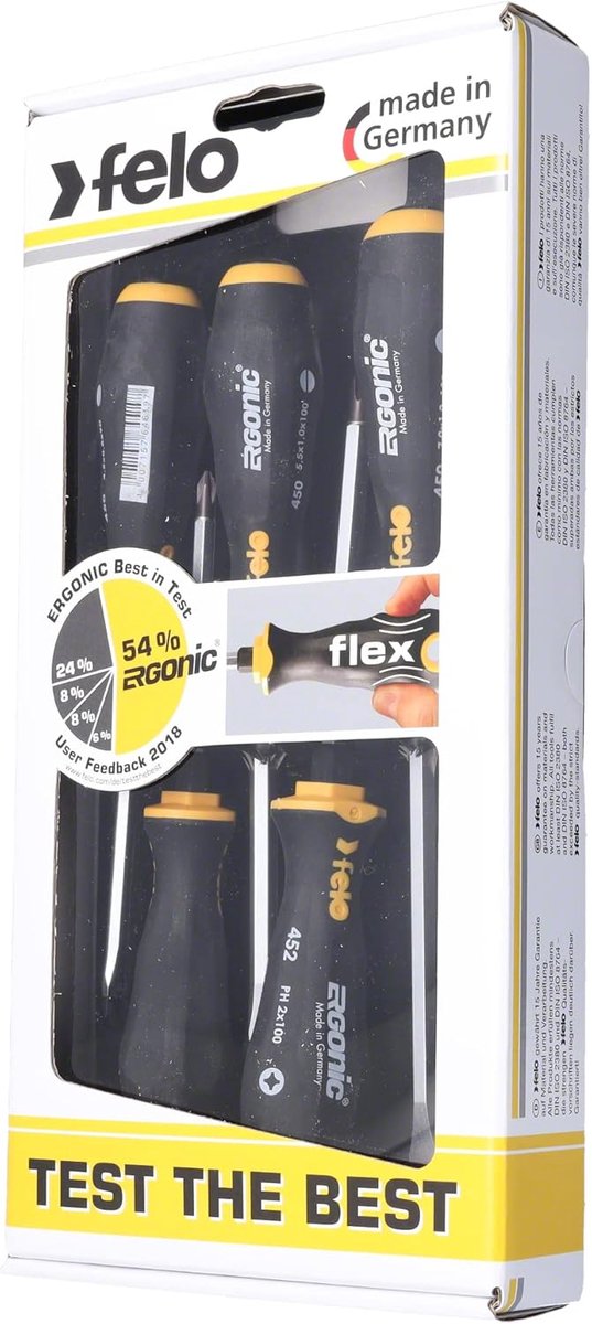 Tangen set 450 mm - 5 stuks - hoogwaardig staal - ideaal voor precisiewerk - ShopVlot